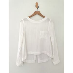 Cloth & Stone White Pocket Shirt